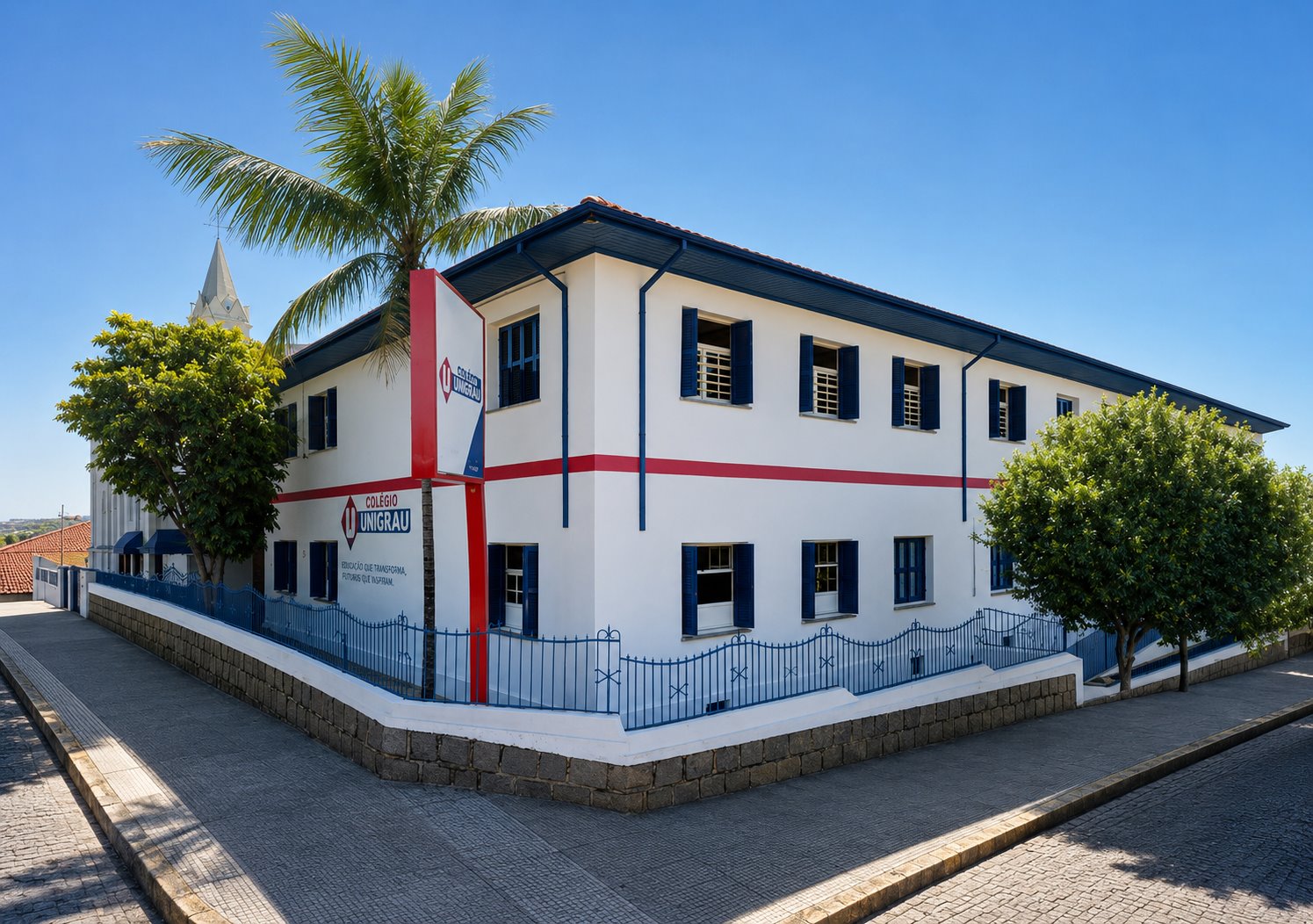 Fachada do Colégio Unigrau em São José do Rio Pardo